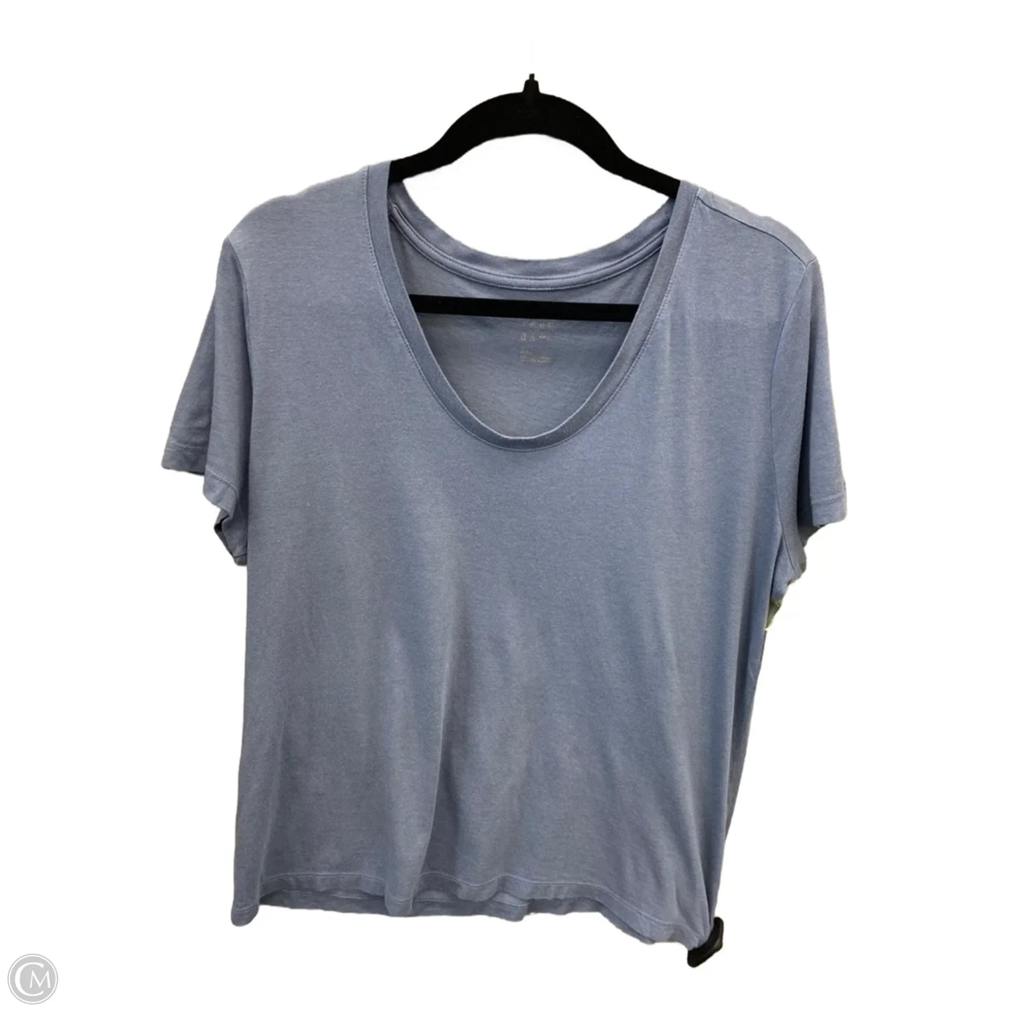 Top Short Sleeve Basic By A New Day In Blue, Size: L