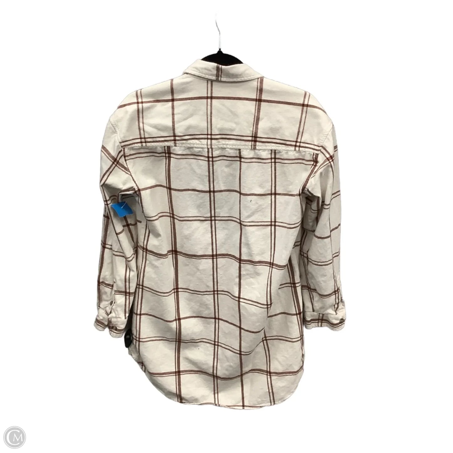 Jacket Shirt By Universal Thread In Plaid Pattern, Size: S
