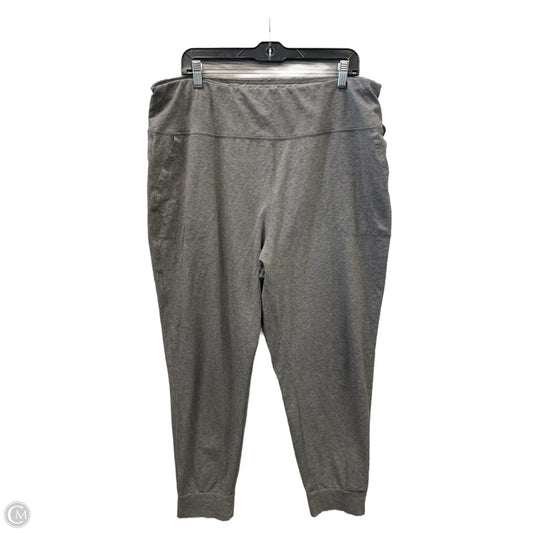 Athletic Leggings By Athletic Works In Grey, Size: 3x