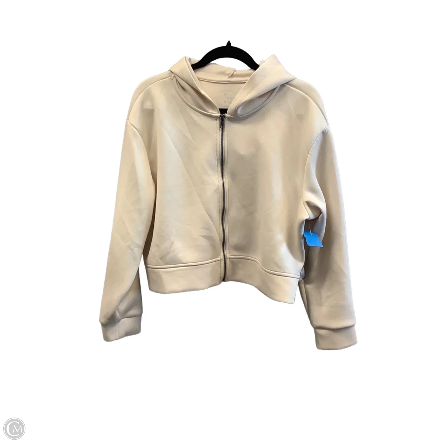 Sweatshirt Hoodie By A New Day In Cream, Size: L