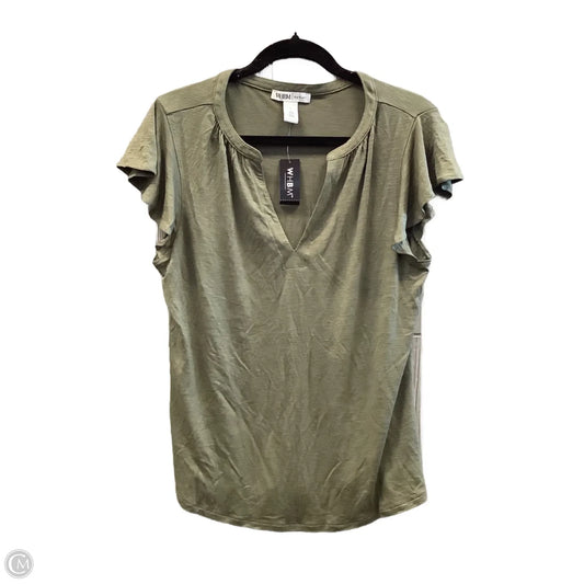Top Short Sleeve By White House Black Market In Green, Size: L