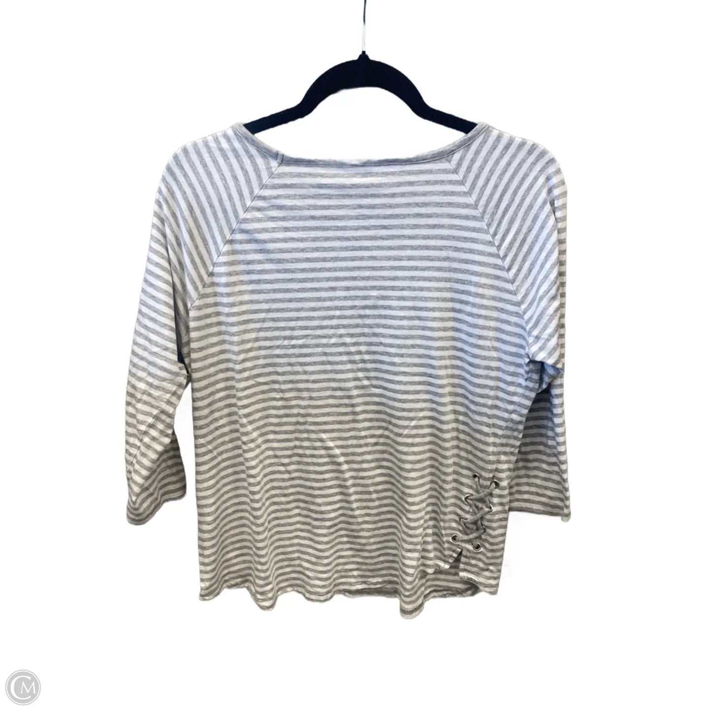 Top Long Sleeve By Michael By Michael Kors In Striped Pattern, Size: M