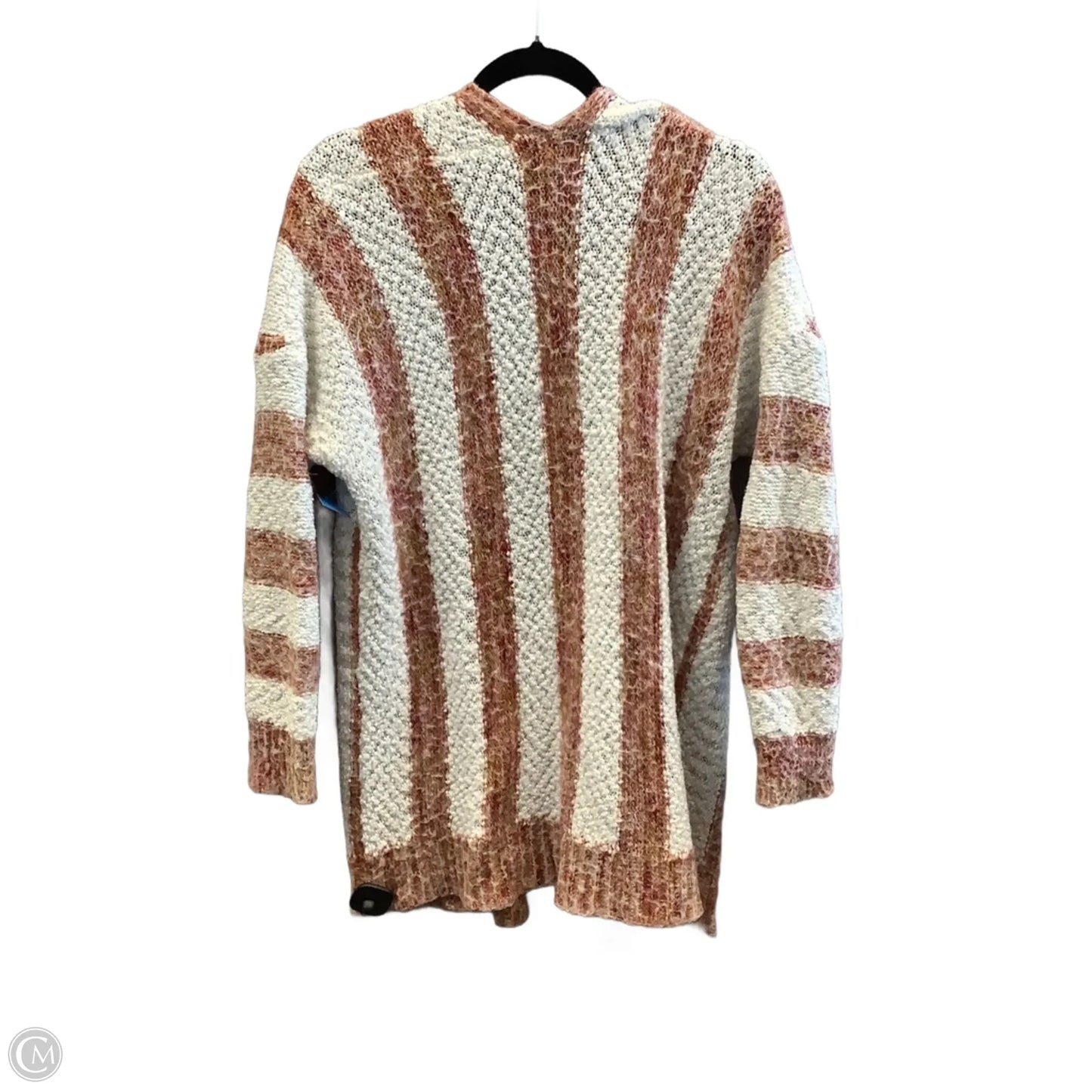 Sweater Cardigan By L Love In Striped Pattern, Size: M