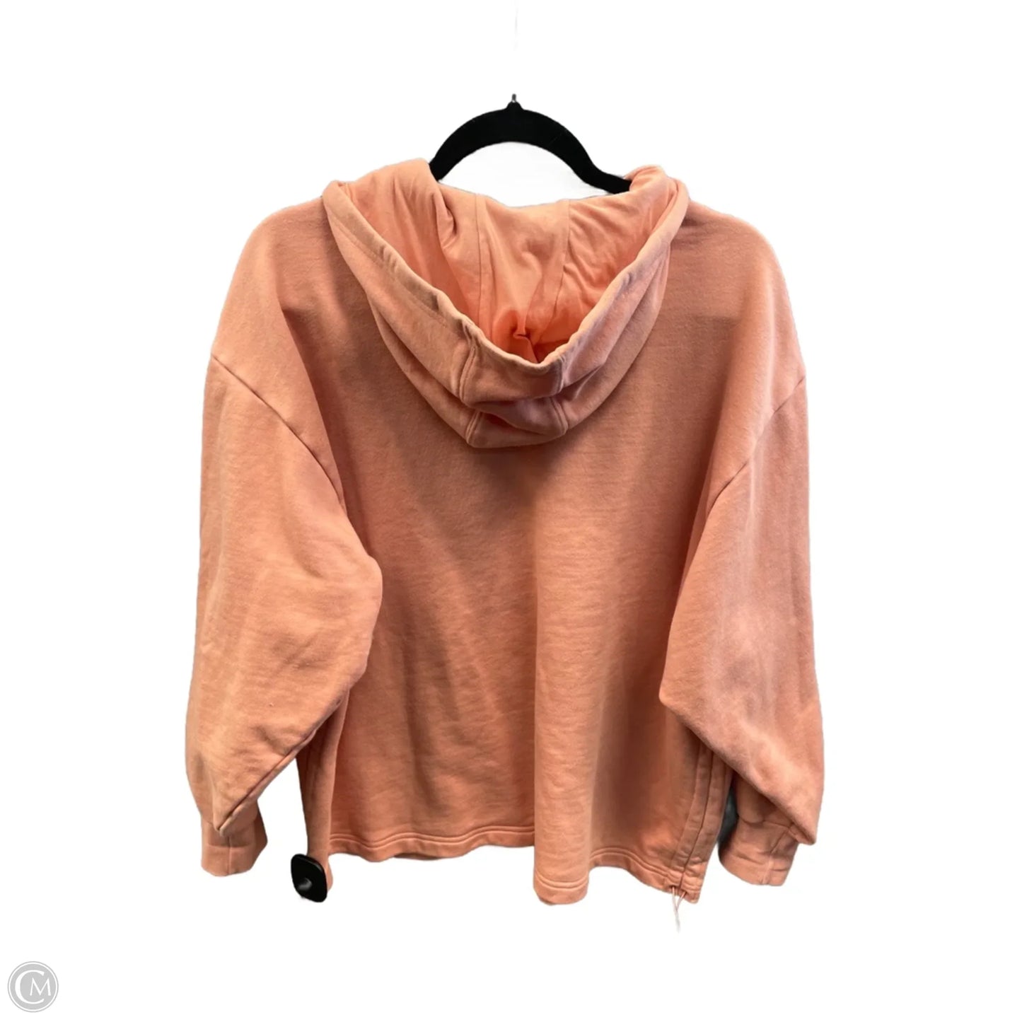 Athletic Sweatshirt Hoodie By Adidas In Peach, Size: Xs