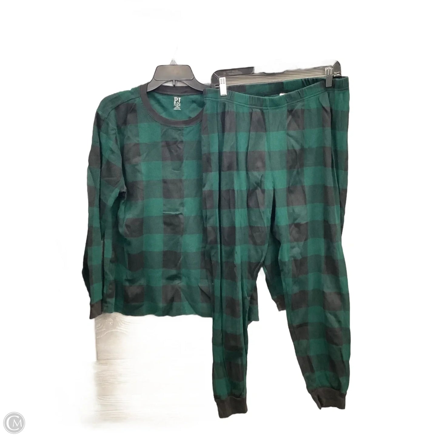 Pajamas 2pc By Clothes Mentor In Black & Green, Size: L