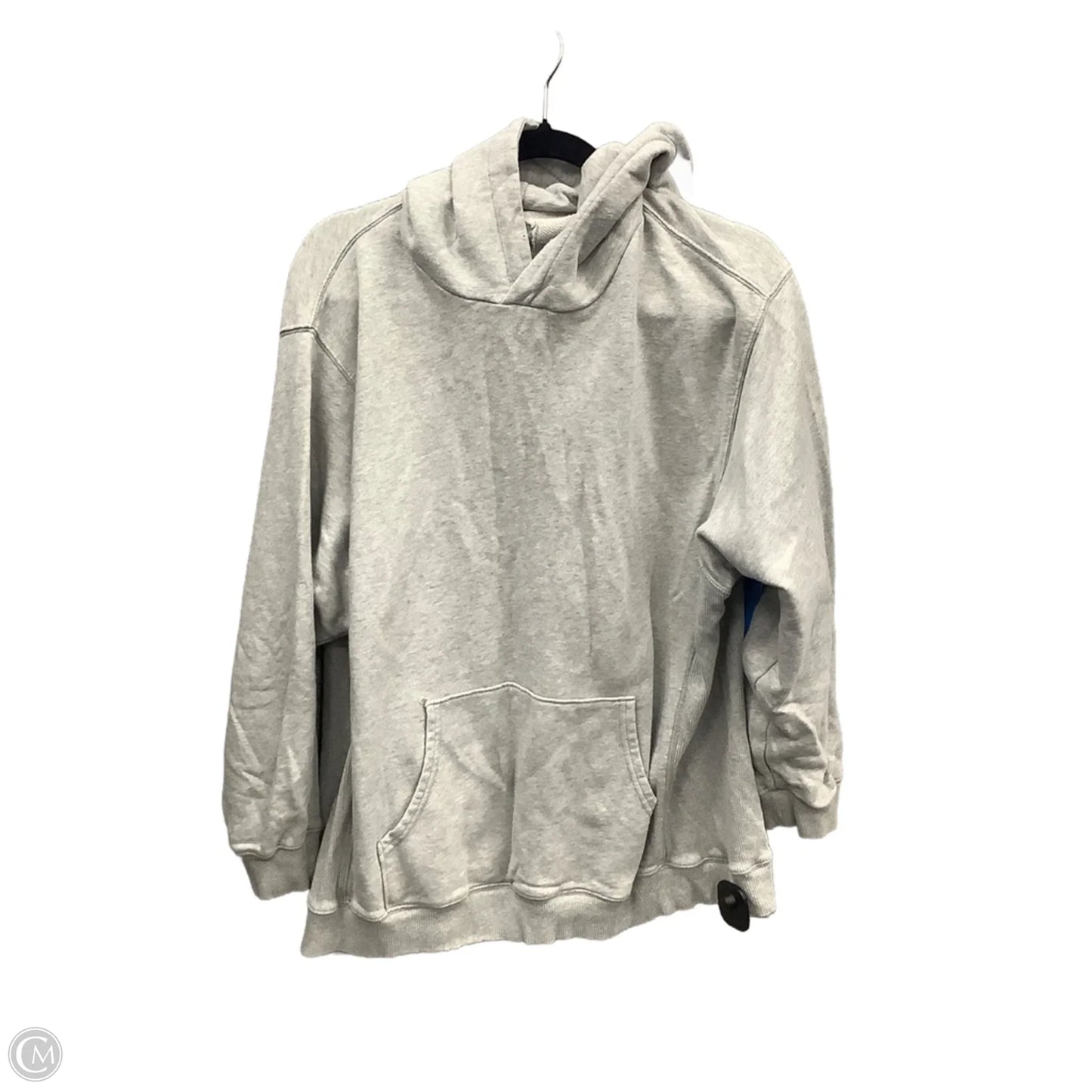 Sweatshirt Hoodie By Aerie In Grey, Size: M
