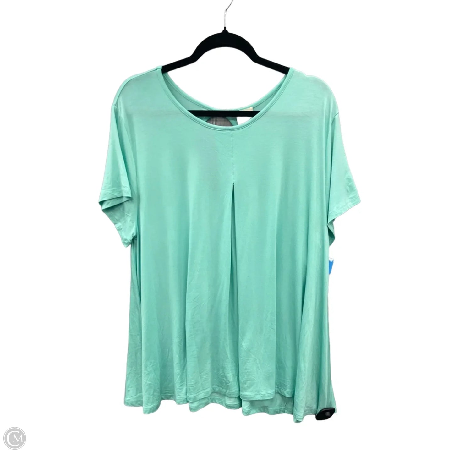 Athletic Top Short Sleeve By Yelete In Green, Size: 2x