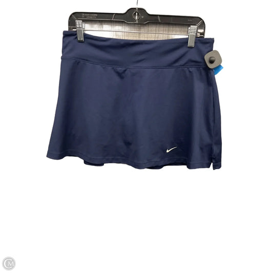 Athletic Skort By Nike Apparel In Blue, Size: L