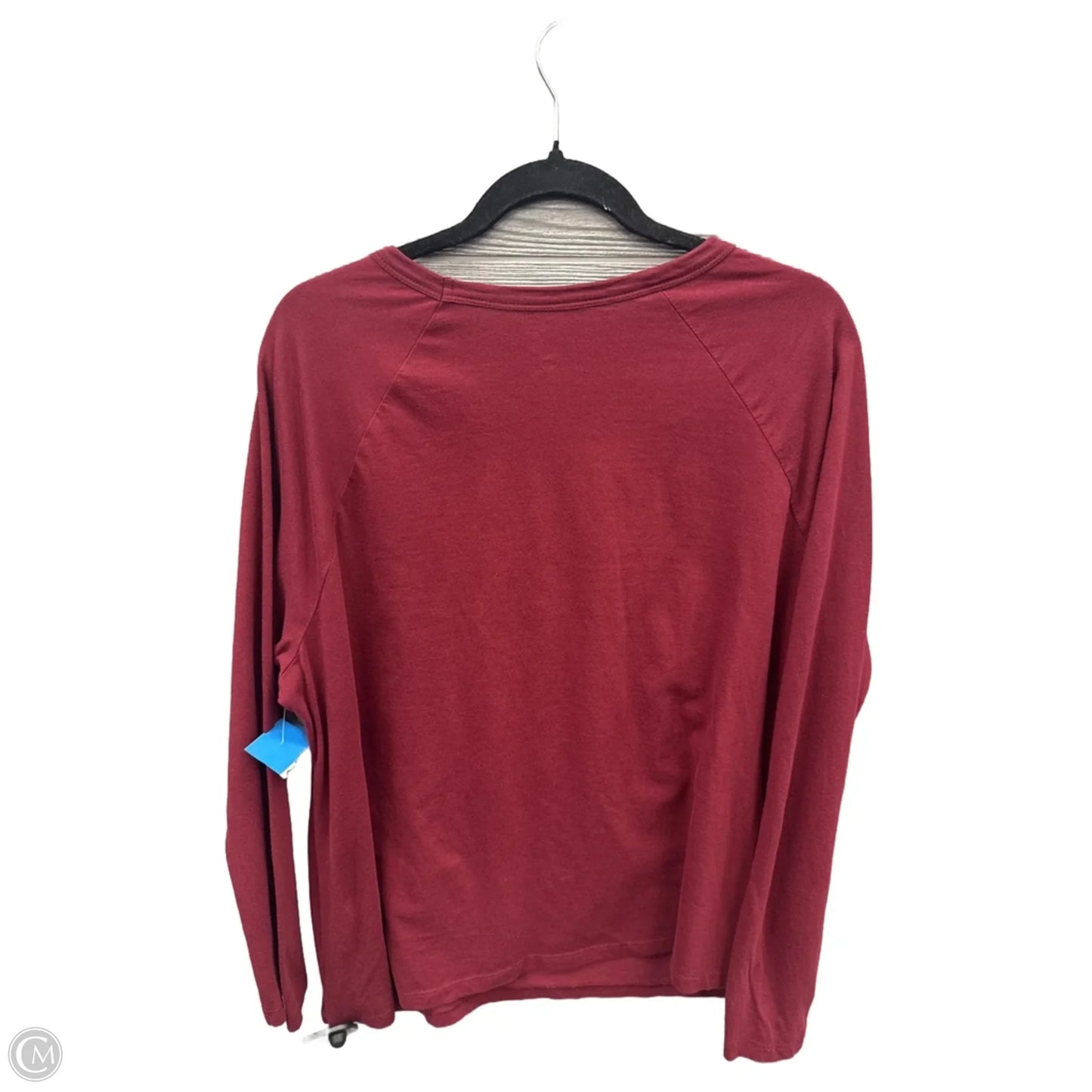 Top Long Sleeve By Clothes Mentor In Red, Size: 1x