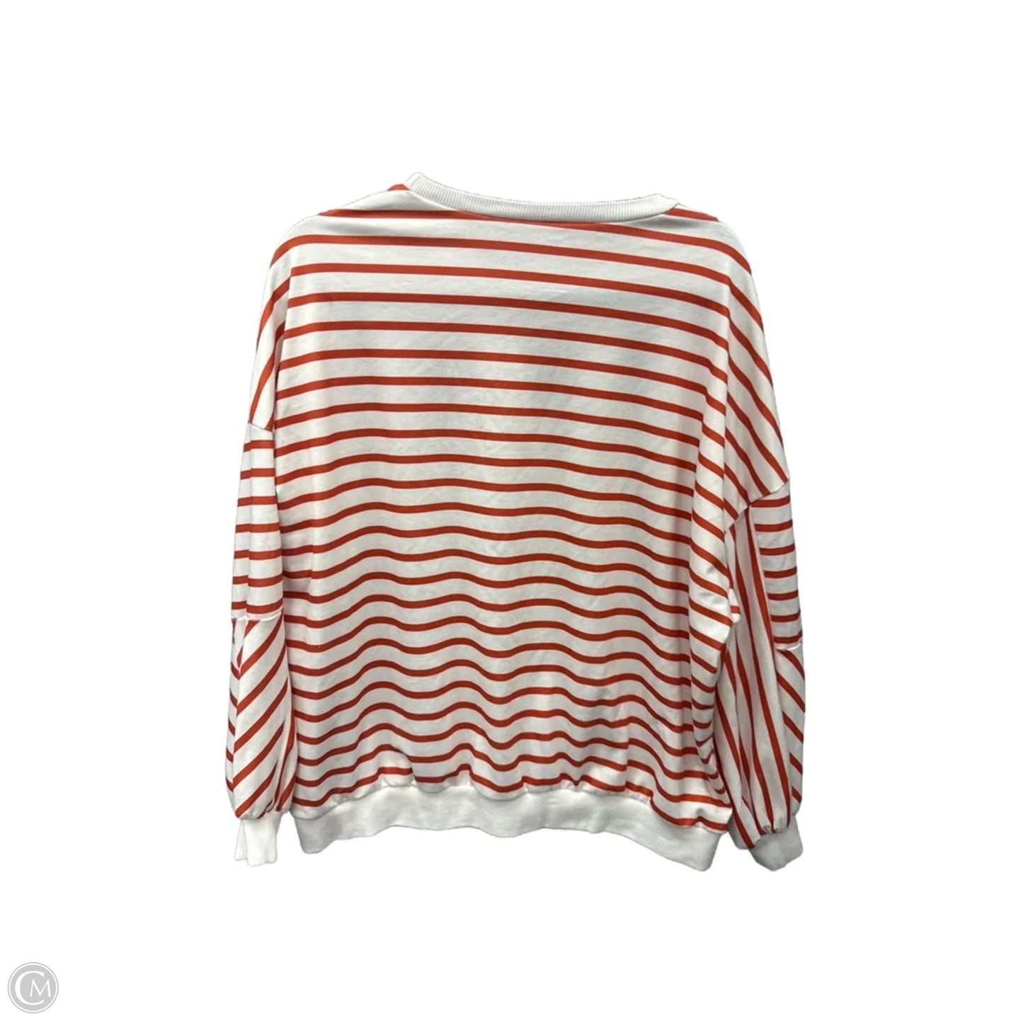 Top Long Sleeve By Shein In Striped Pattern, Size: 1x