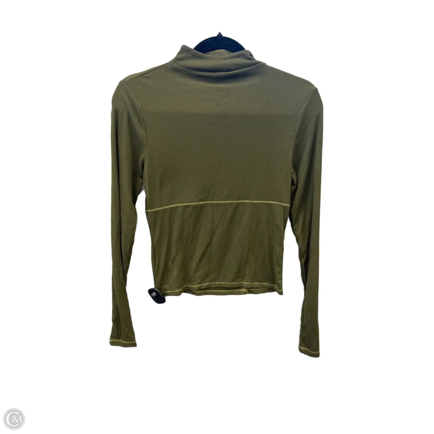 Athletic Top Long Sleeve Collar By Old Navy In Green, Size: S