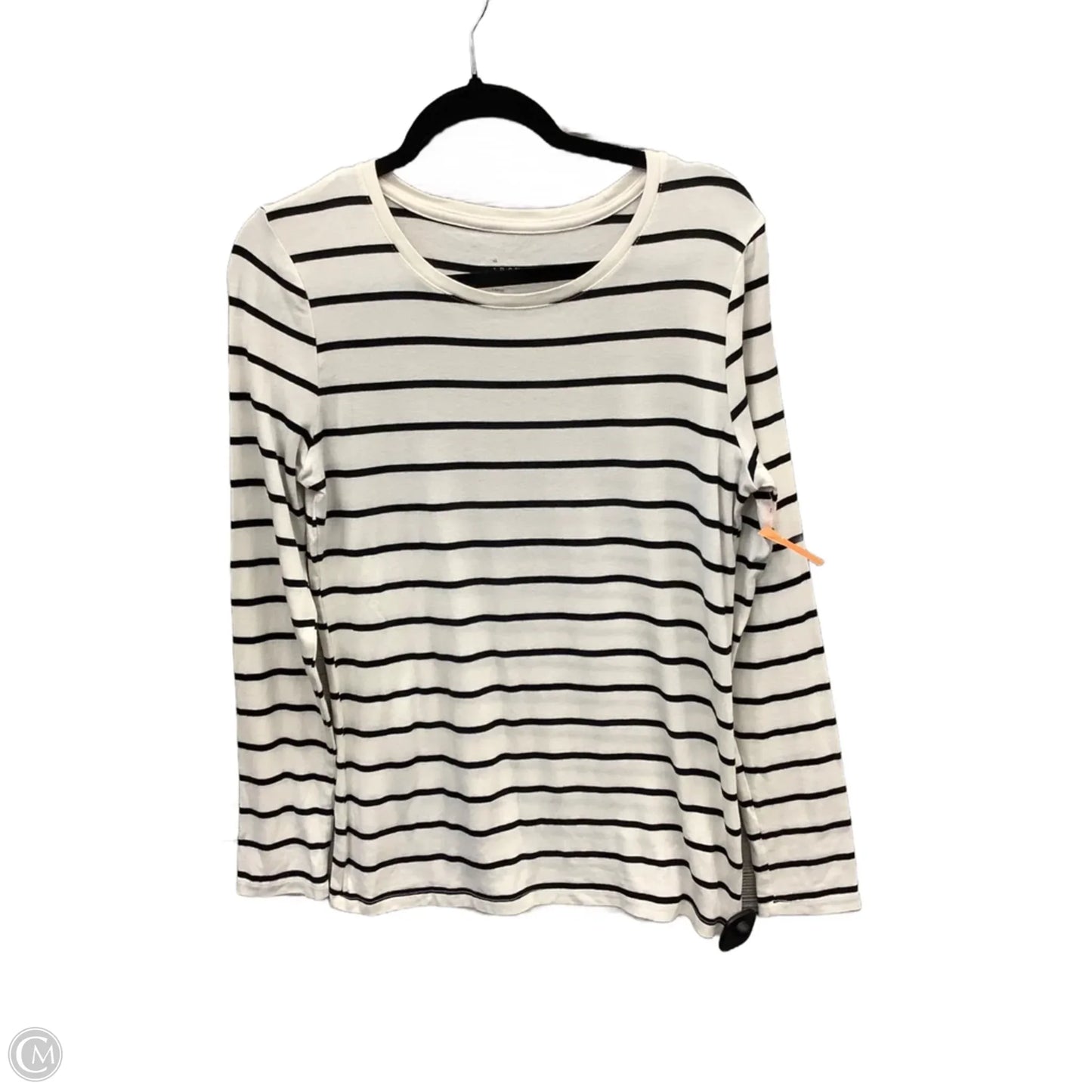 Top Long Sleeve By A New Day In Striped Pattern, Size: L