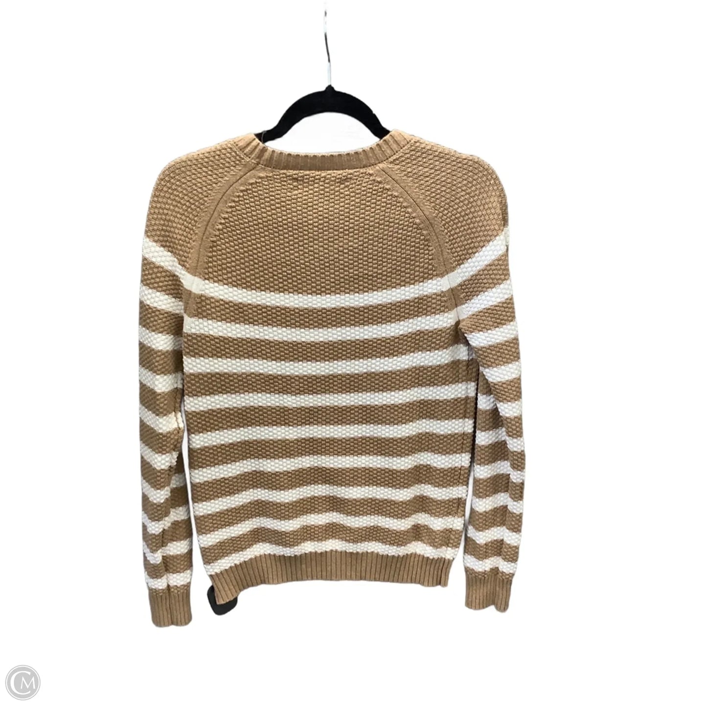 Top Long Sleeve By Loft In Striped Pattern, Size: S