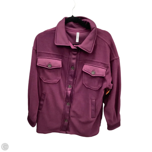 Top Long Sleeve By Zenana In Purple, Size: S
