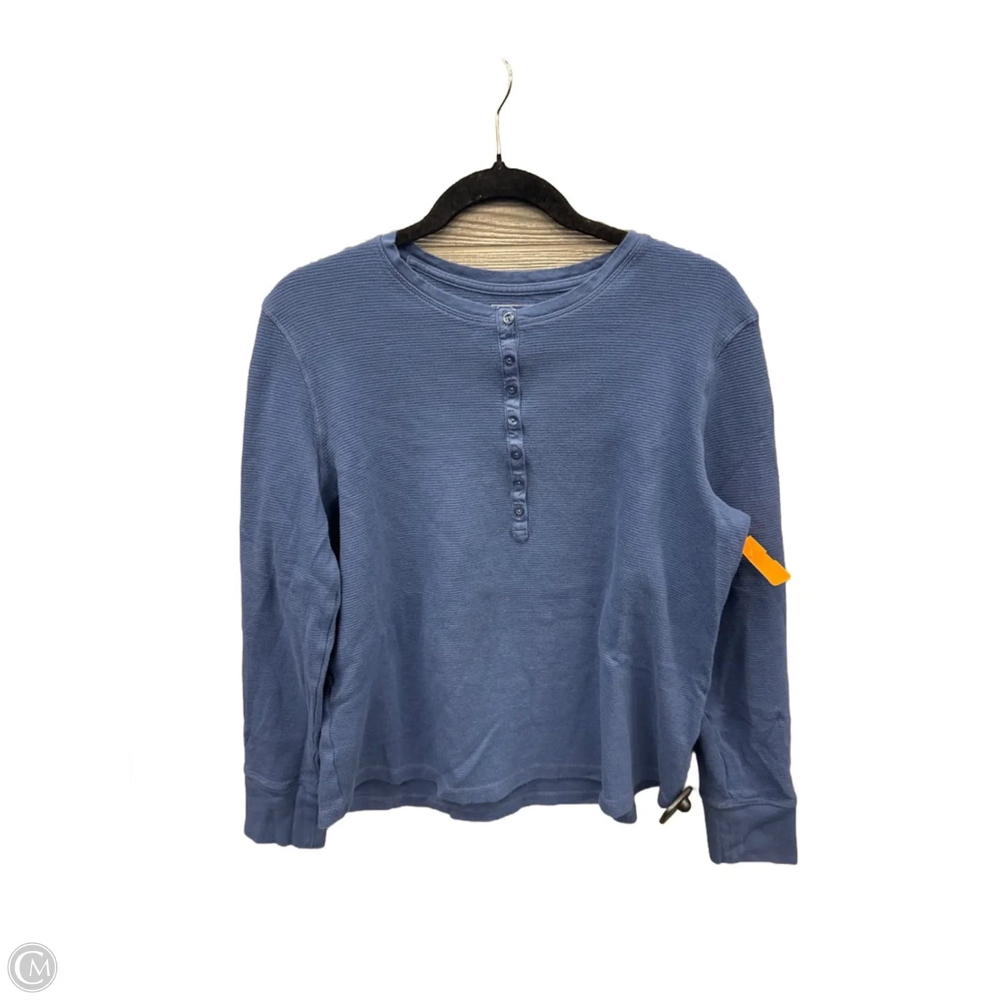 Top Long Sleeve By L.l. Bean In Blue, Size: Xl