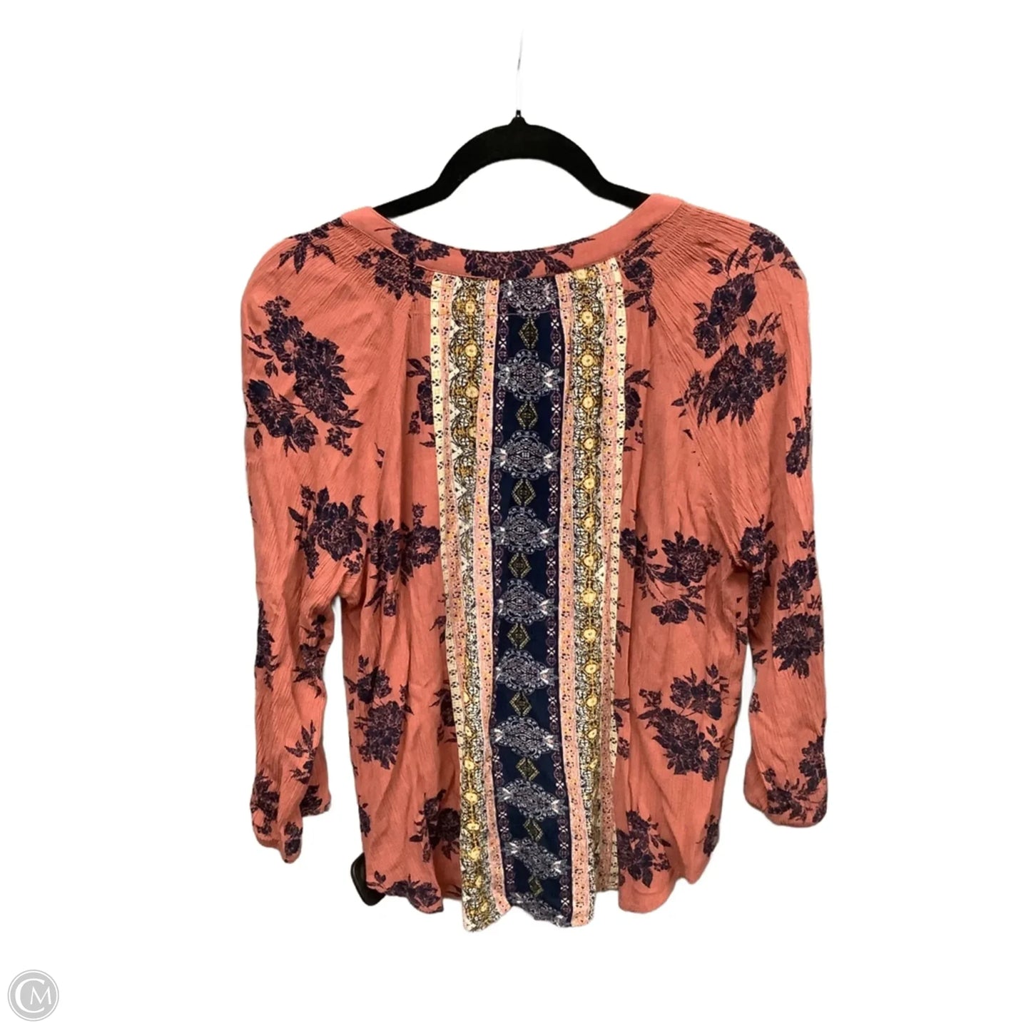Top Long Sleeve By Mason & Belle In Brown, Size: L