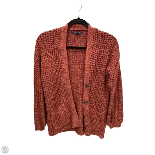 Sweater Cardigan By American Eagle In Bronze, Size: Xs
