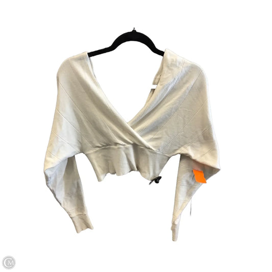 Top Long Sleeve By Debut In Cream, Size: L