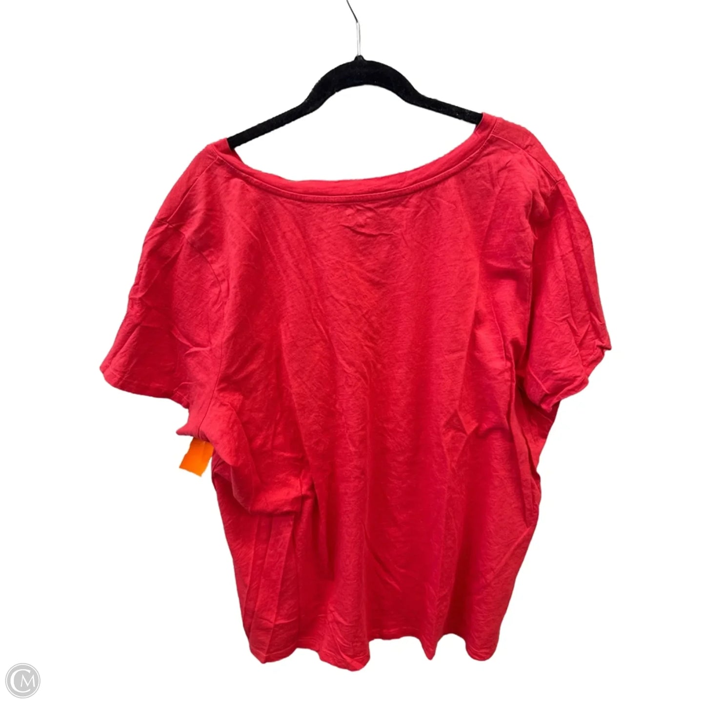 Top Short Sleeve Basic By Maurices In Red, Size: 2x