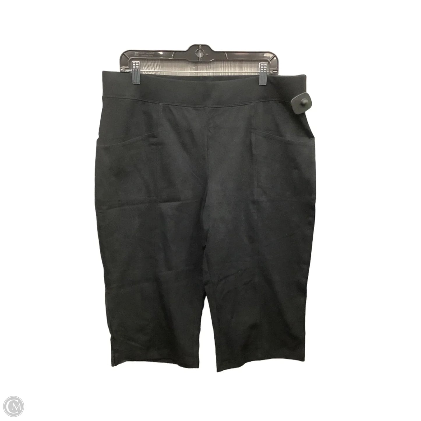 Athletic Capris By D&co. In Black, Size: L