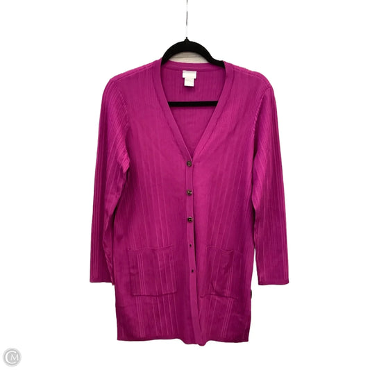 Cardigan By Chicos In Purple, Size: M
