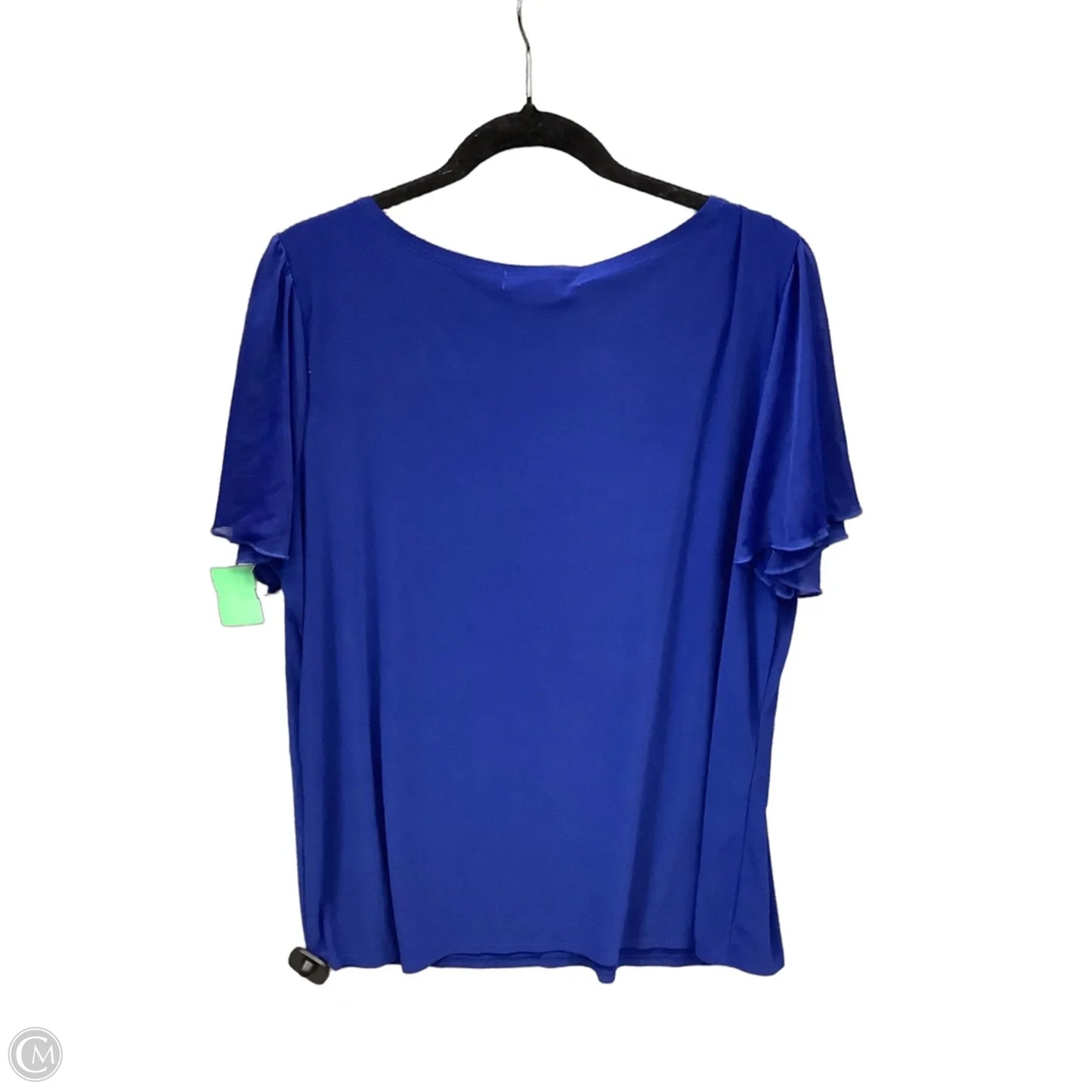 Top Short Sleeve By Clothes Mentor In Blue, Size: 2x