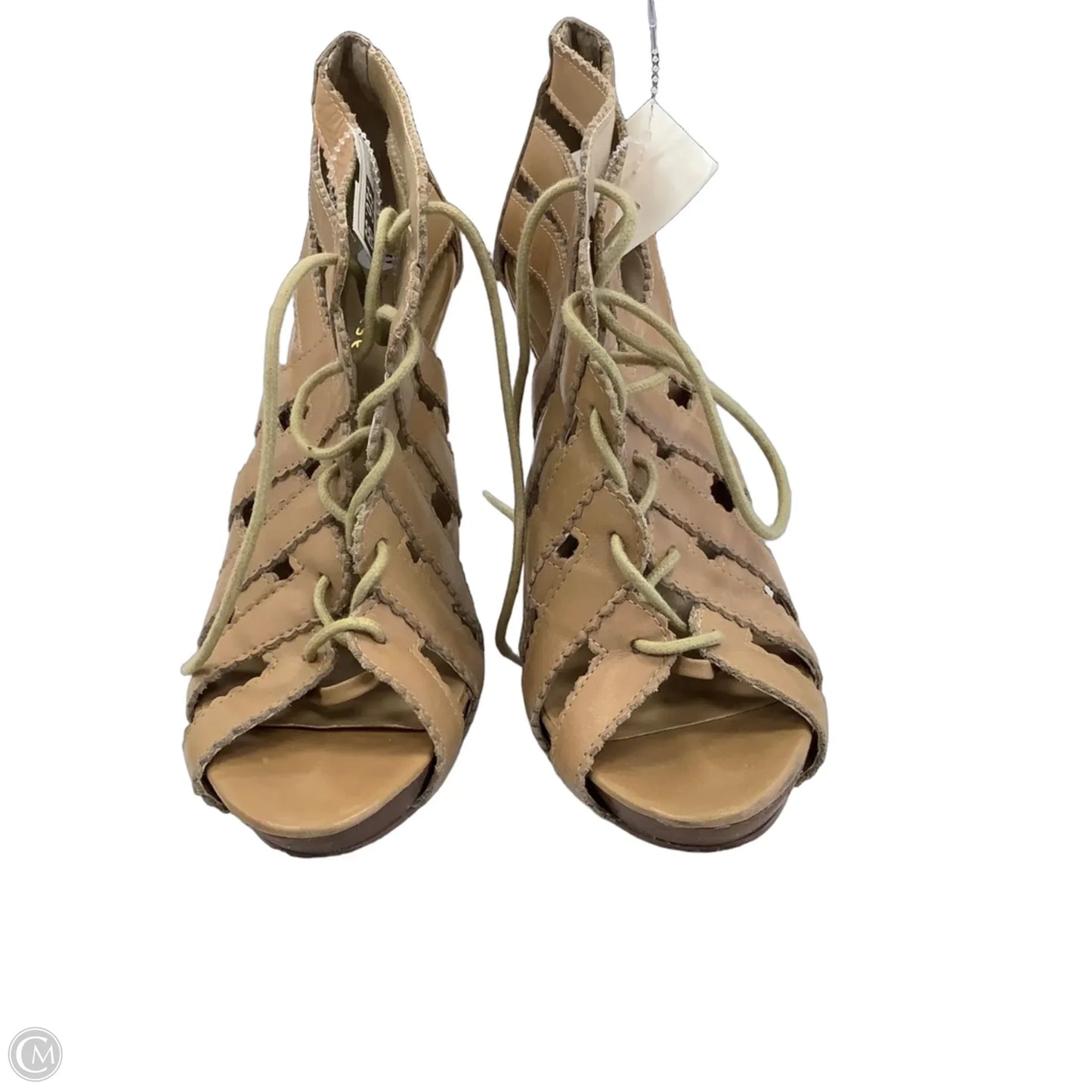 Sandals Heels Stiletto By Chinese Laundry In Brown, Size: 7.5