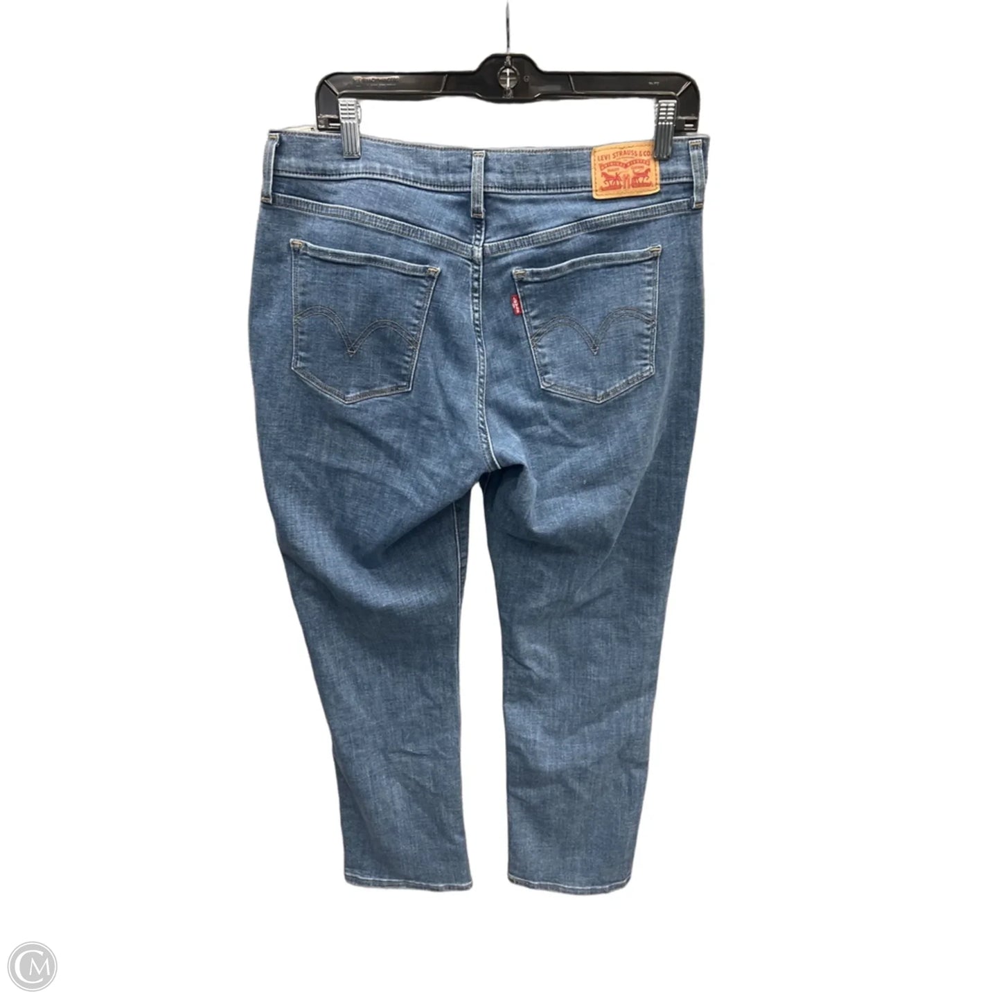 Jeans Straight By Levis In Blue Denim, Size: 10