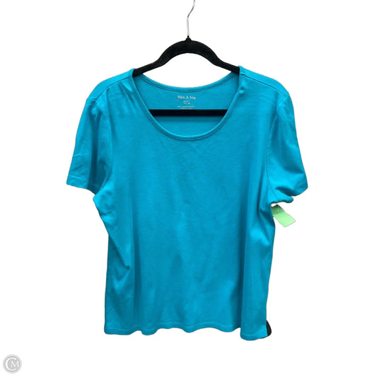 Top Short Sleeve Basic By White Stag In Blue, Size: Xl