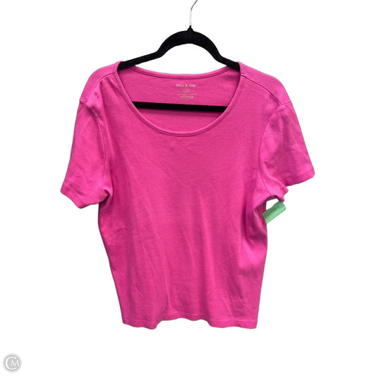 Top Short Sleeve Basic By White Stag In Pink, Size: Xl