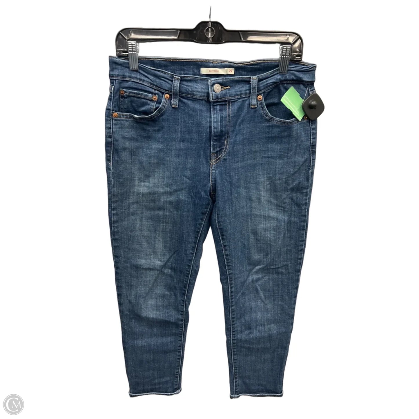 Jeans Boyfriend By Levis In Blue Denim, Size: 8