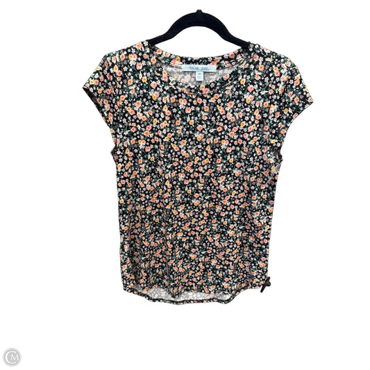 Top Short Sleeve By Blue Sol In Floral Print, Size: M