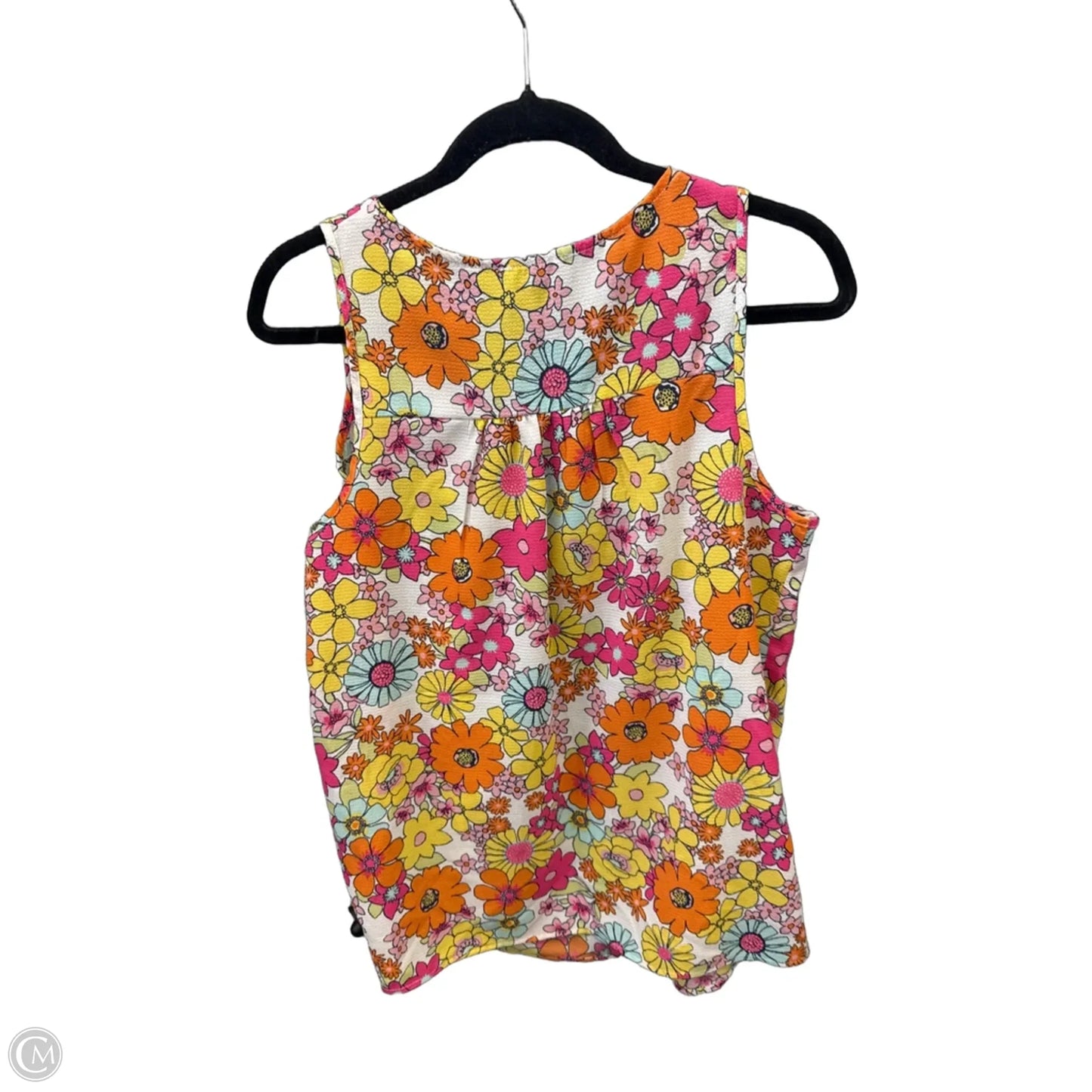 Top Sleeveless By Clothes Mentor In Orange & Yellow, Size: S