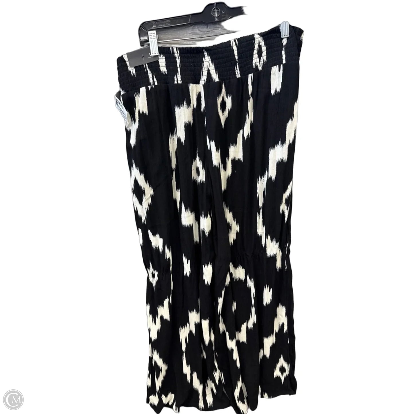 Pants Wide Leg By Maurices In Black & Cream, Size: 12