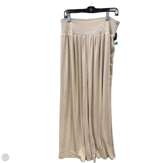 Pants Lounge By Zenana In Tan, Size: 16