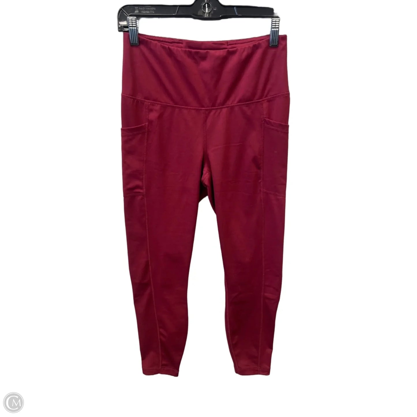 Athletic Leggings By 90 Degrees By Reflex In Red, Size: M