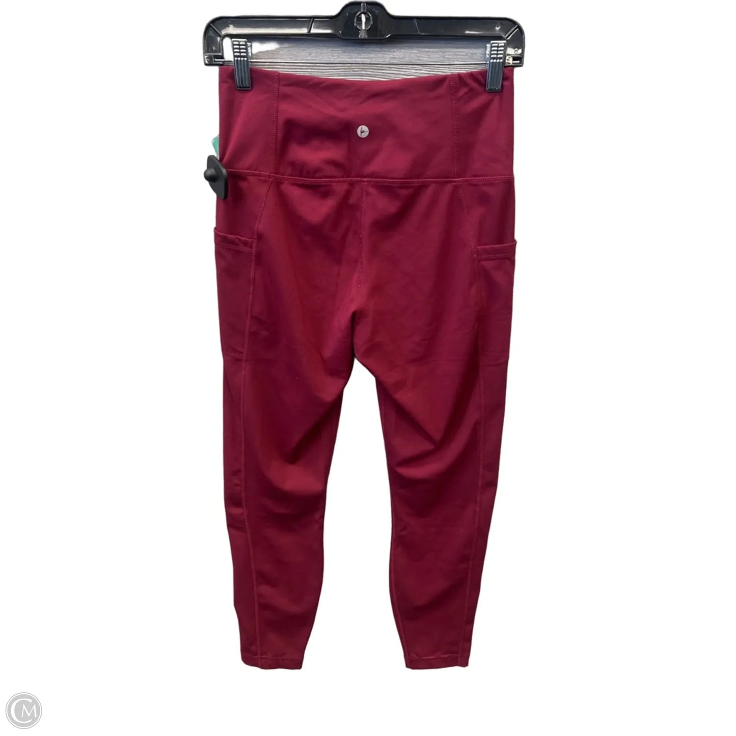 Athletic Leggings By 90 Degrees By Reflex In Red, Size: M