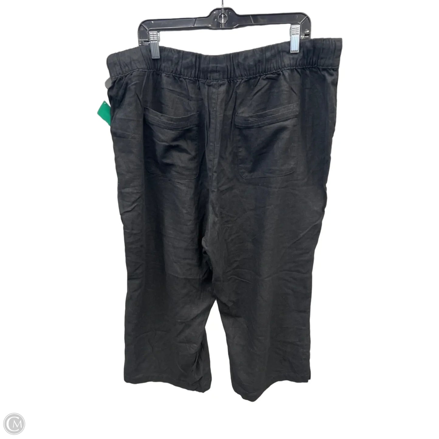 Capris By D&co. In Black, Size: 18
