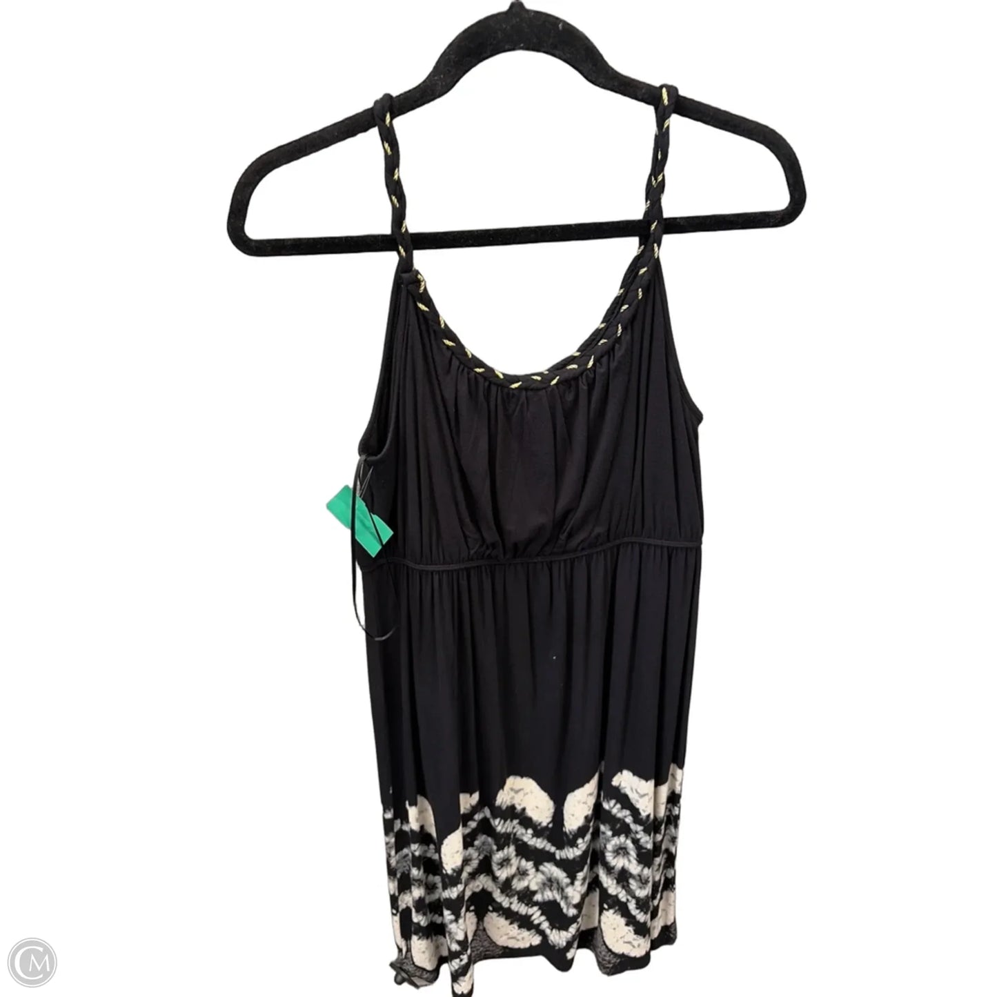 Dress Casual Midi By Style And Company In Black & Gold, Size: M