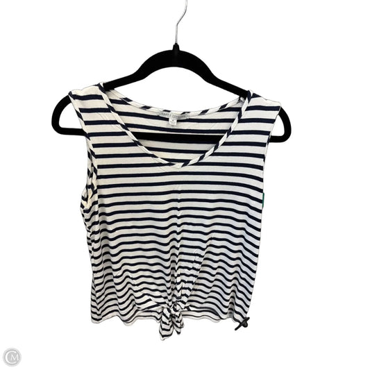 Top Sleeveless By Green Envelope In Striped Pattern, Size: M