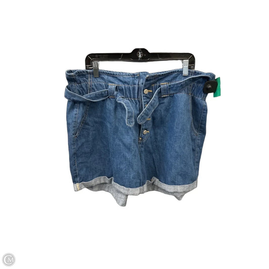 Shorts By Wax Jean In Blue Denim, Size: 20
