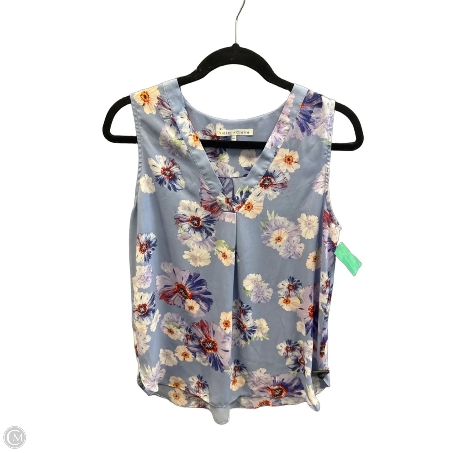 Top Sleeveless By Violet And Claire In Blue, Size: M