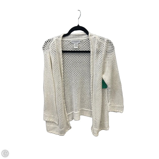 Cardigan By Sag Harbor In White, Size: 1x
