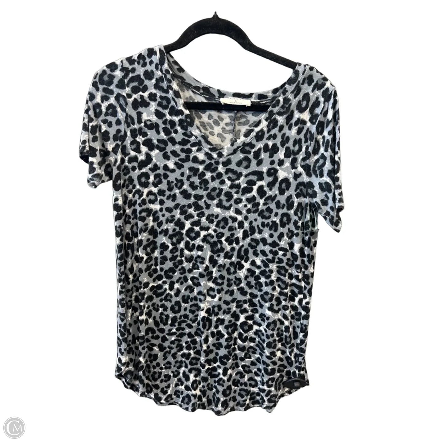Top Short Sleeve By Zenana In Leopard Print, Size: S