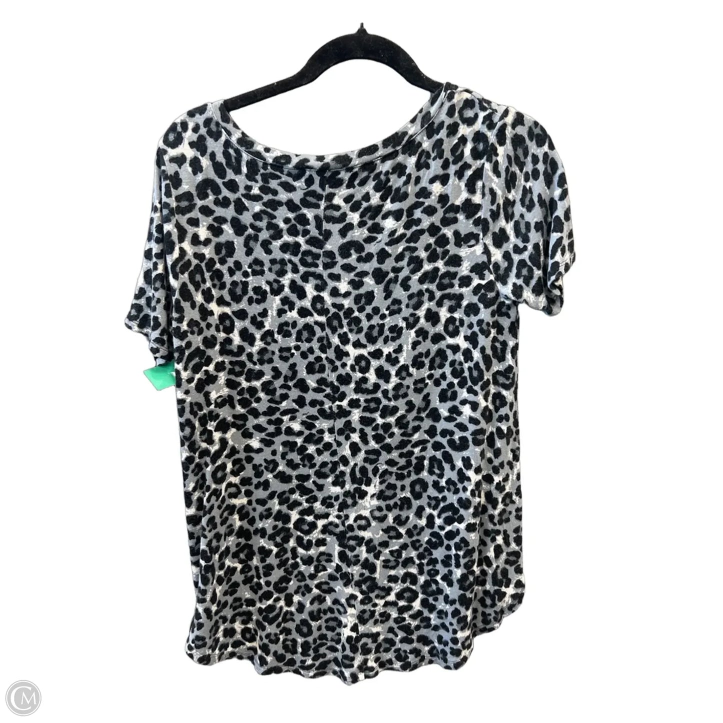 Top Short Sleeve By Zenana In Leopard Print, Size: S
