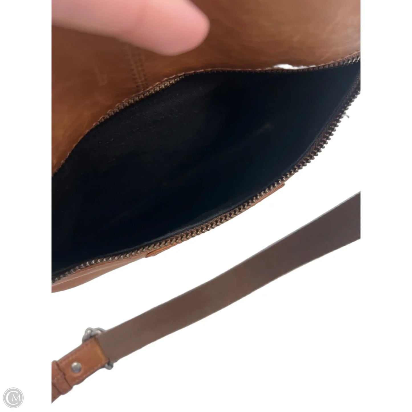 Crossbody Leather By Clothes Mentor, Size: Medium