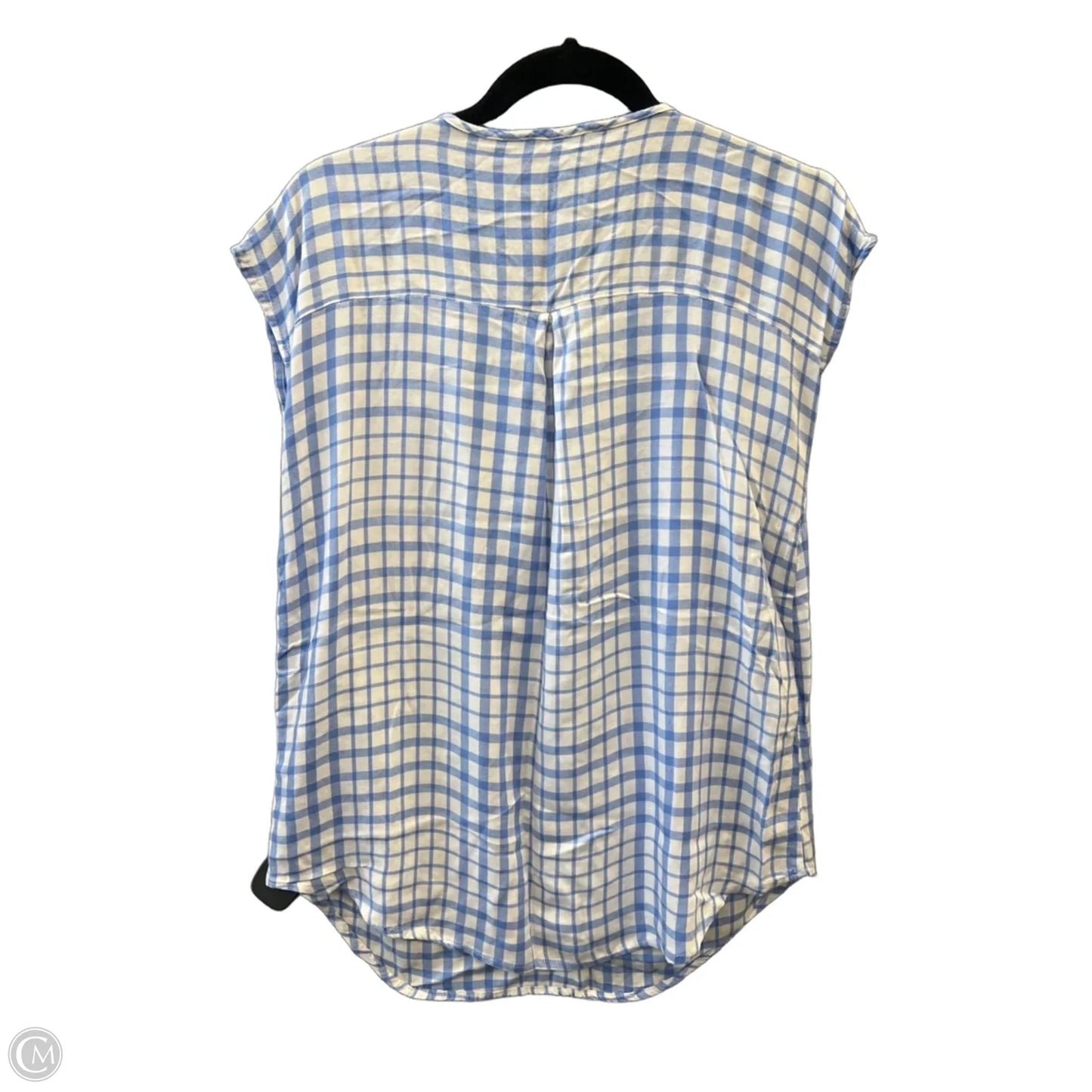 Top Short Sleeve By Clothes Mentor In Blue & White, Size: Sp