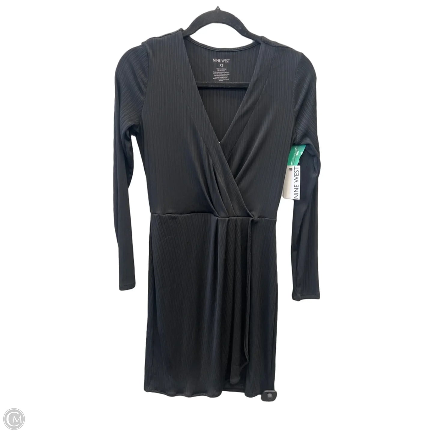 Dress Casual Midi By Nine West Apparel In Black, Size: Xs