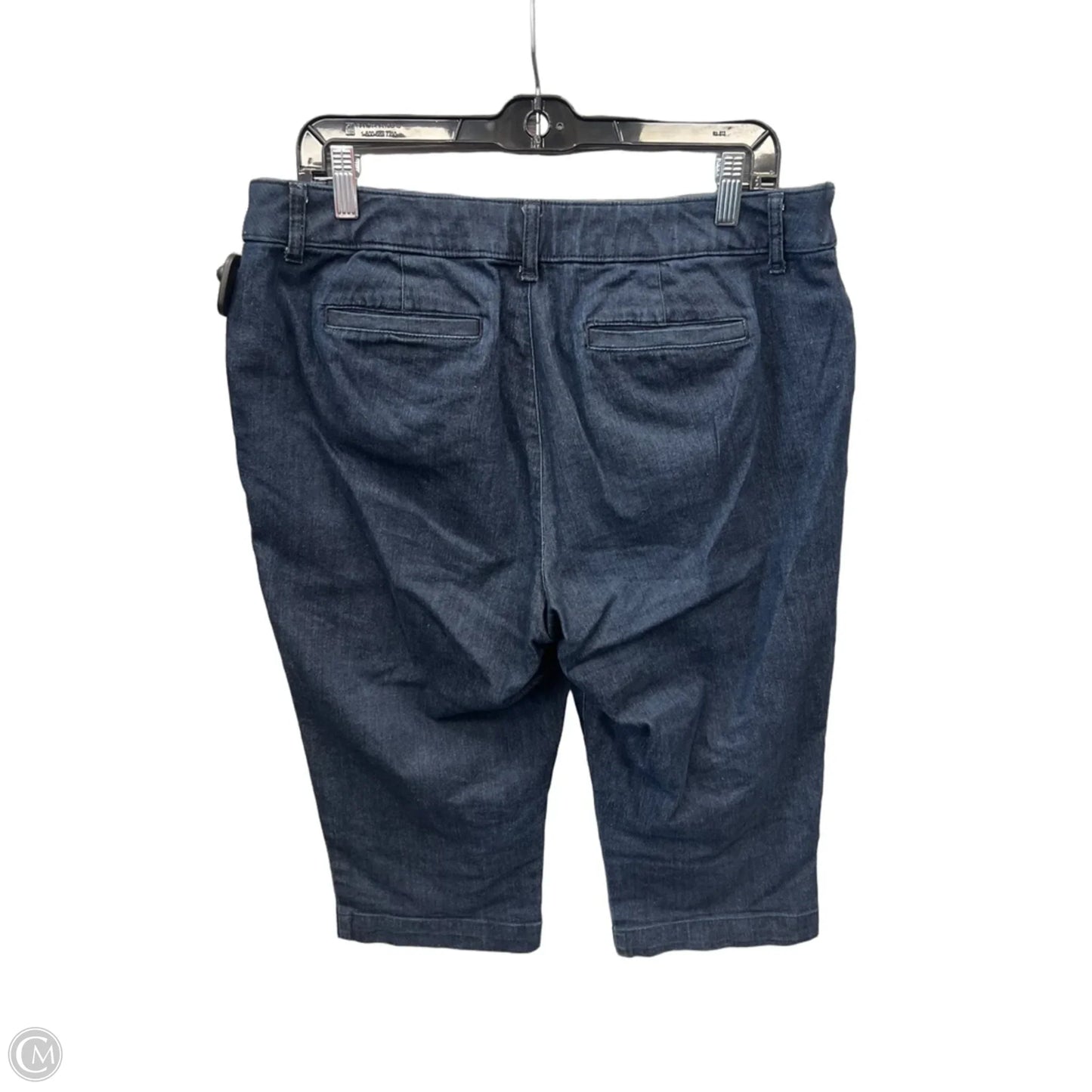 Capris By St Johns Bay In Blue Denim, Size: 14