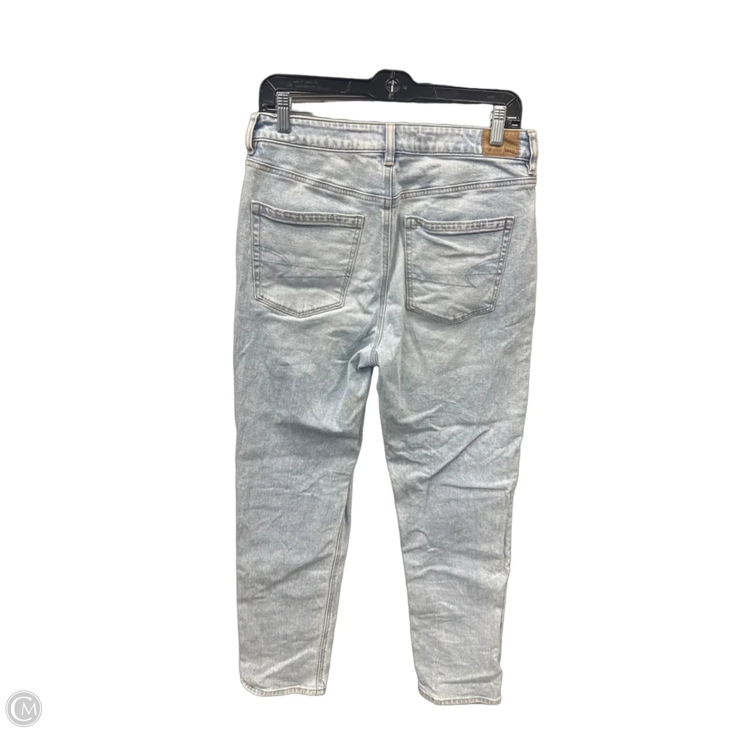 Jeans Skinny By American Eagle In Blue Denim, Size: 8